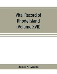 Cover image for Vital record of Rhode Island