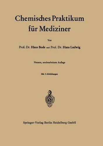 Cover image for Chemisches Praktikum fur Mediziner