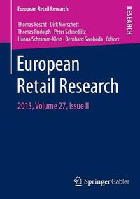 Cover image for European Retail Research: 2013, Volume 27, Issue II