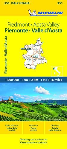 Cover image for Piemonte & VA - Michelin Local Map 351