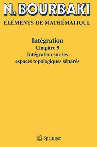 Cover image for Elements De Mathematique. Integration: Chapitre 9