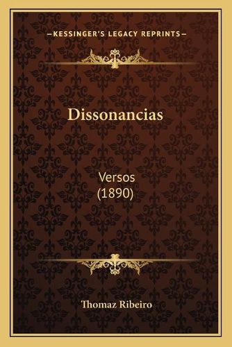Cover image for Dissonancias: Versos (1890)