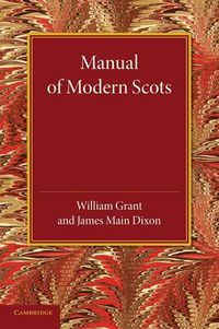 Cover image for Manual of Modern Scots