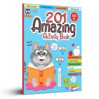 Cover image for 201 Amazing Activity Book - Fun Activities and Puzzles for Children Spot the Difference, Logical Reasoning, Patterns & Tracing