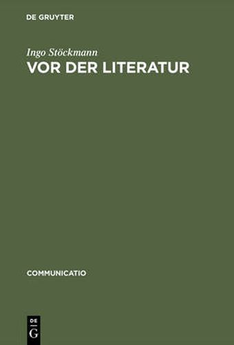 Cover image for Vor der Literatur