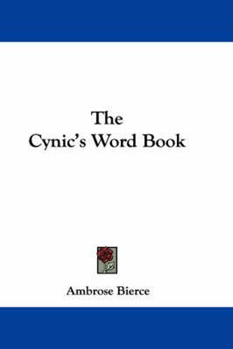 Cover image for The Cynic's Word Book