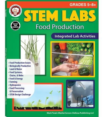 Cover image for Stem Labs: Food Production Resource Book, Grades 5 - 12