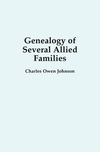 Cover image for Genealogy of Several Allied Families