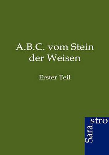 Cover image for A.B.C. vom Stein der Weisen
