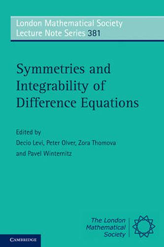 Cover image for Symmetries and Integrability of Difference Equations