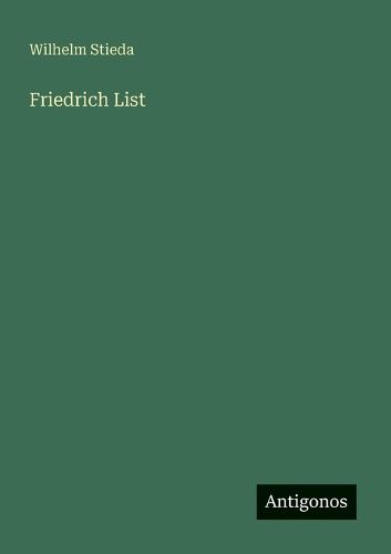 Cover image for Friedrich List
