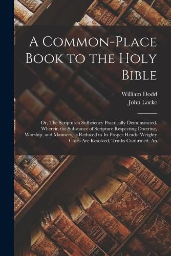 A Common-place Book to the Holy Bible