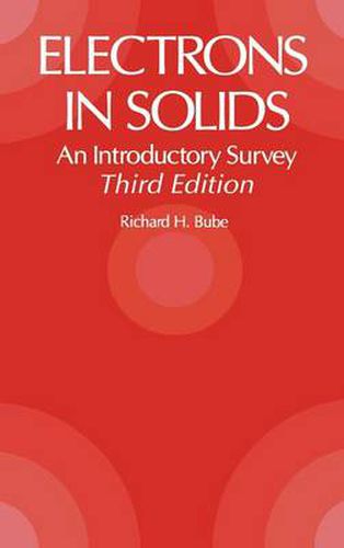 Cover image for Electrons in Solids: An Introductory Survey