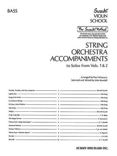 Cover image for String Orchestra Accompaniments to Solos from Volumes 1 & 2: Bass