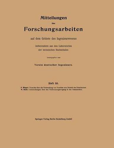 Cover image for Mittteilungen UEber Forschungsarbeiten Auf Dem Gebiete Des Ingenieurwesens: Insbesondere Aus Den Laboratorien Der Technischen Hochschulen