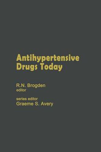 Cover image for Antihypertensive Drugs Today