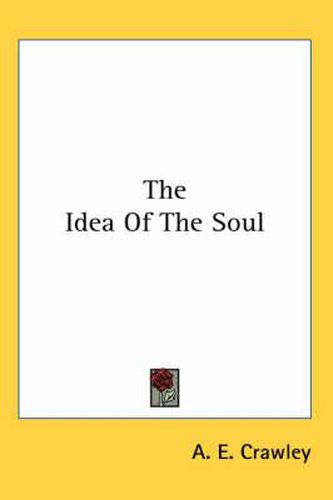 Cover image for The Idea of the Soul