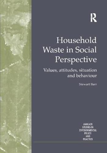 Cover image for Household Waste in Social Perspective: Values, Attitudes, Situation and Behaviour