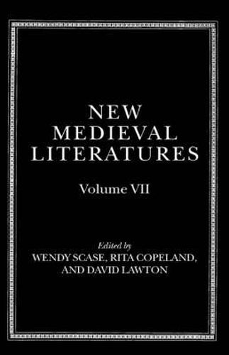 Cover image for New Medieval Literatures: Volume VII