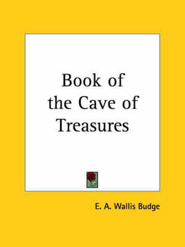 Cover image for Book of the Cave of Treasures (1927)