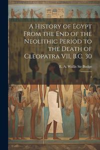 Cover image for A History of Egypt From the end of the Neolithic Period to the Death of Cleopatra VII, B.C. 30