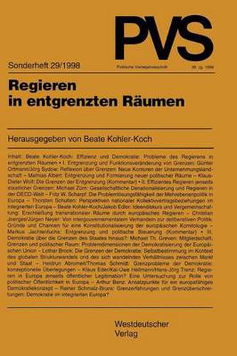 Cover image for Regieren in Entgrenzten Raumen