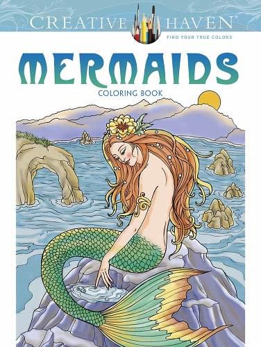 Cover image for Creative Haven Mermaids Coloring Book