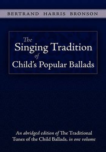 Cover image for The Singing Tradition of Child's Popular Ballads