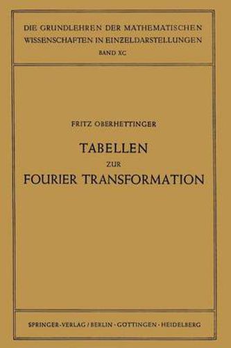 Cover image for Tabellen Zur Fourier Transformation
