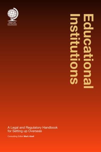 Cover image for Educational Institutions: A Legal and Regulatory Handbook for Setting up Overseas