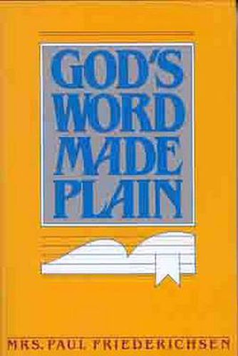 Cover image for God's Word Made Plain