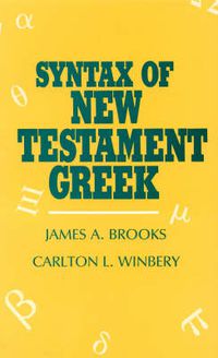 Cover image for Syntax of New Testament Greek