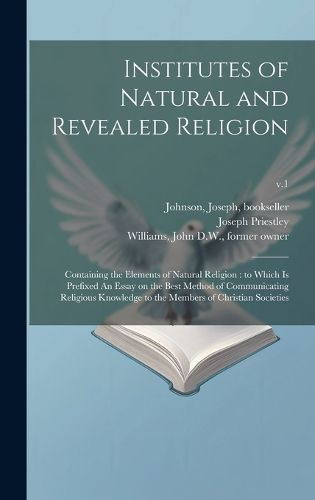 Cover image for Institutes of Natural and Revealed Religion