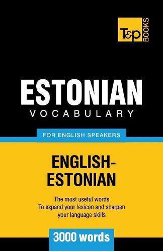 Cover image for Estonian vocabulary for English speakers - 3000 words