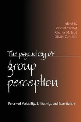 Cover image for The Psychology of Group Perception