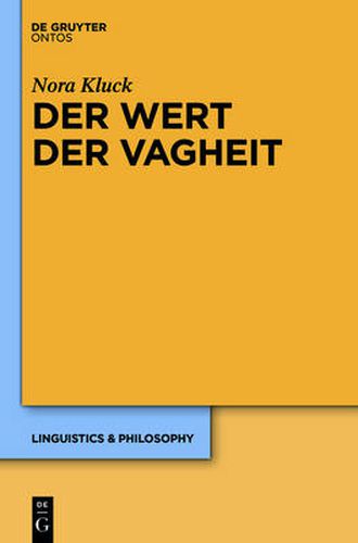 Cover image for Der Wert der Vagheit