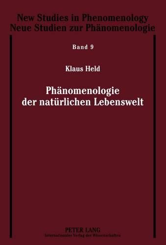 Cover image for Phaenomenologie Der Natuerlichen Lebenswelt