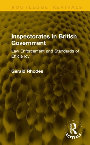 Cover image for Inspectorates in British Government