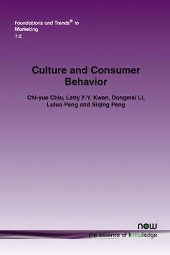 Cover image for Culture and Consumer Behavior