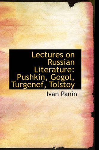 Cover image for Lectures on Russian Literature