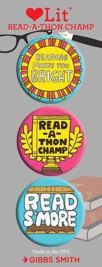 Cover image for Read-a-thon 3 Badge Set: LoveLit Button Assortment