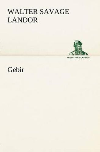 Cover image for Gebir