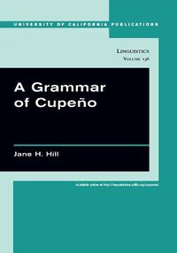 Cover image for A Grammar of Cupeno