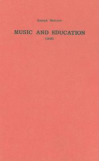 Cover image for Music and Education (1848)