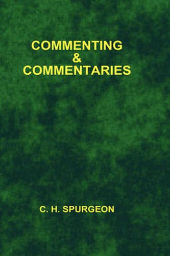 Cover image for Commenting and Commentaries