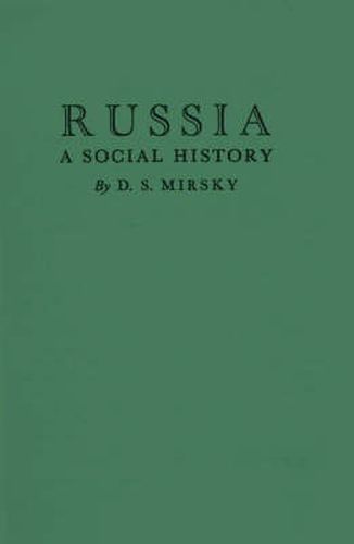 Cover image for Russia: A Social History