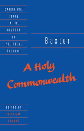 Cover image for Baxter: A Holy Commonwealth