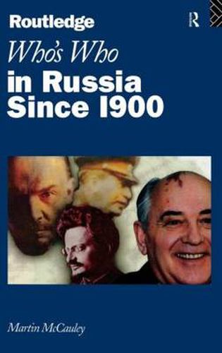 Cover image for Who's Who in Russia since 1900