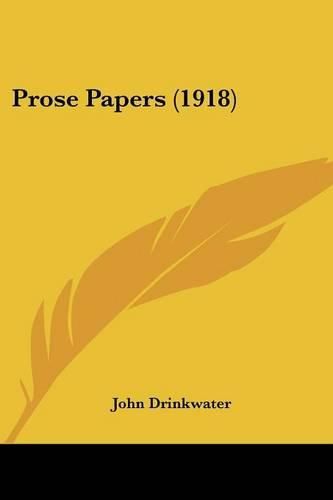 Prose Papers (1918)