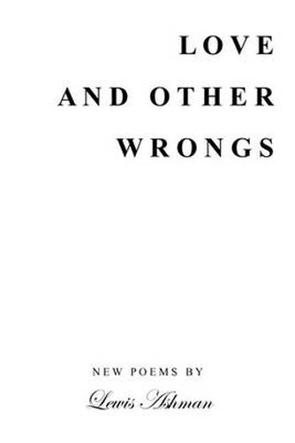 Cover image for Love and Other Wrongs